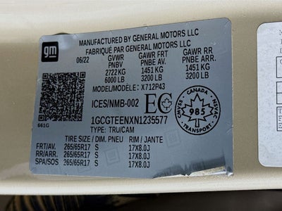 2022 Chevrolet Colorado ZR2