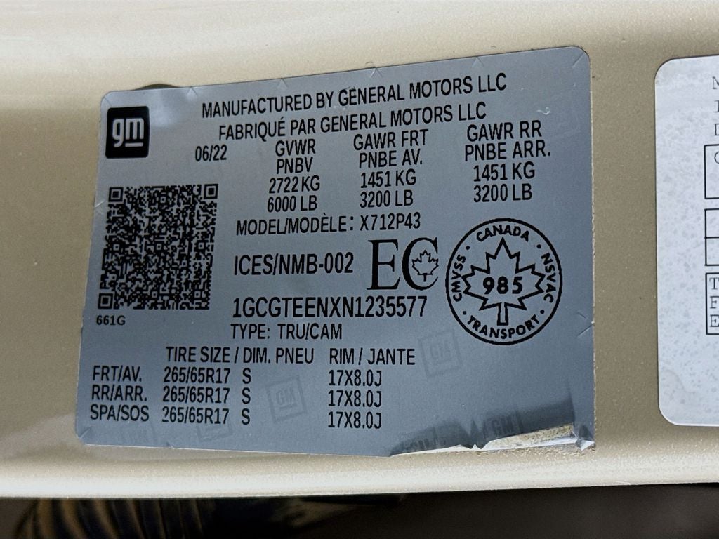 2022 Chevrolet Colorado ZR2