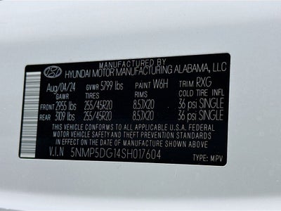 2025 Hyundai Santa Fe Hybrid Calligraphy