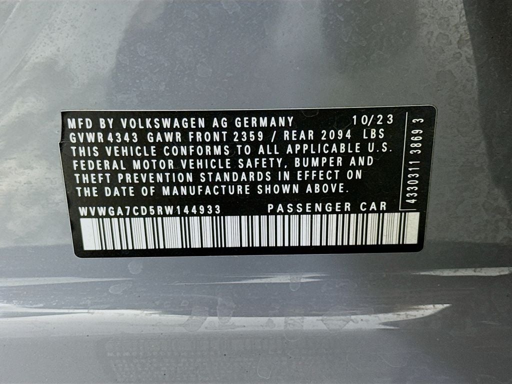 2024 Volkswagen Golf GTI 2.0T S